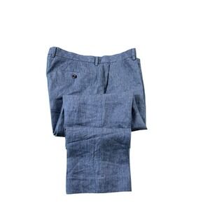 J.Crew Blue Bowery Pure Linen Baird Mcnutt Trouser Size 34x30 Mint